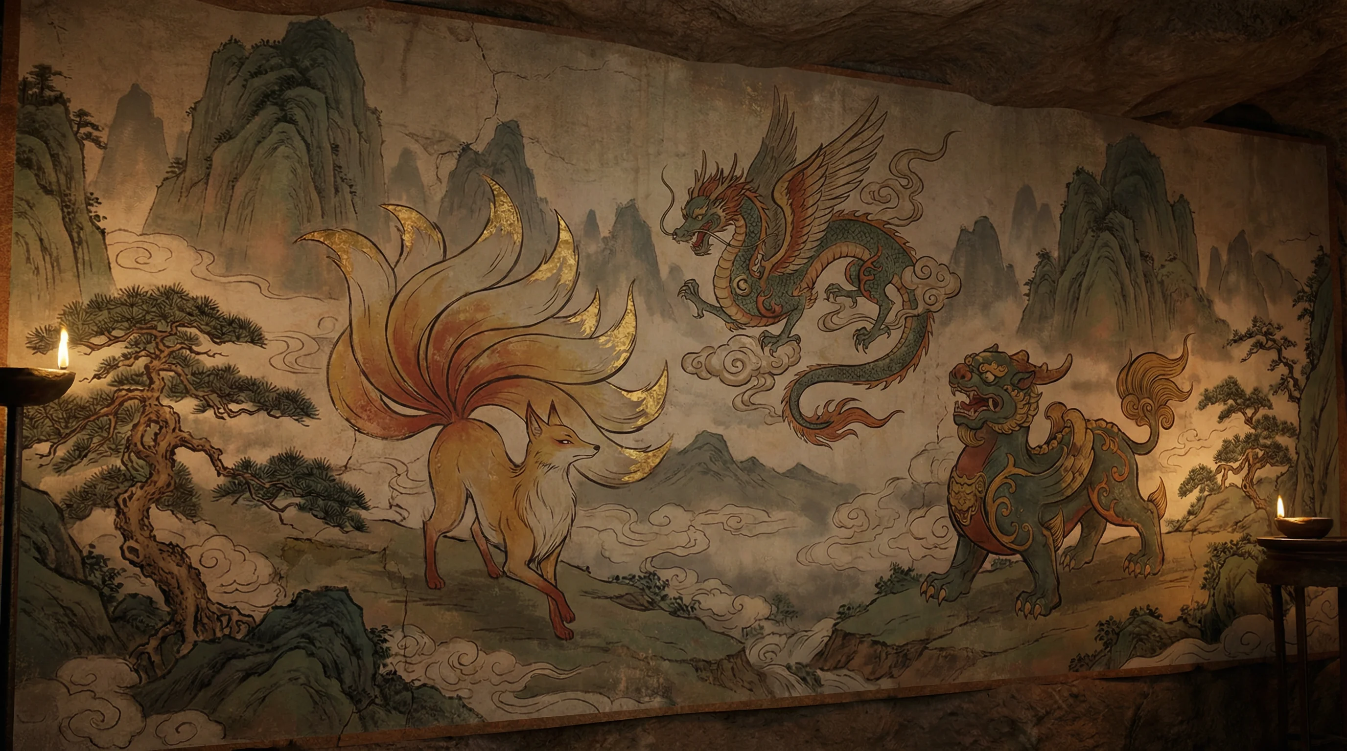山海经 - 等不及在车里就来开始了 上古神兽动漫
